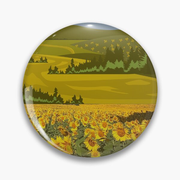 Item preview, Sunflower landscape designed and sold by GasconyPassion.
