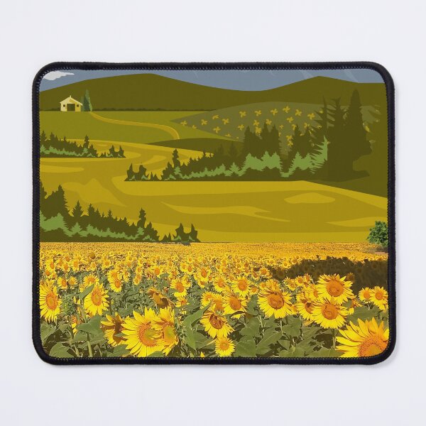 Item preview, Sunflower landscape designed and sold by GasconyPassion.