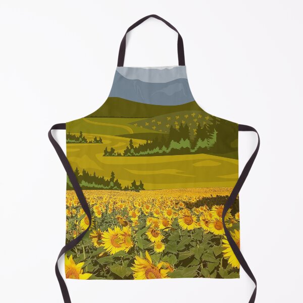 Item preview, Sunflower landscape designed and sold by GasconyPassion.