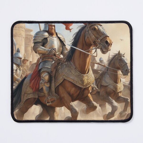 Item preview, Noble Knights and His Steed Charge into Danger designed and sold by ArtbyAdrian.