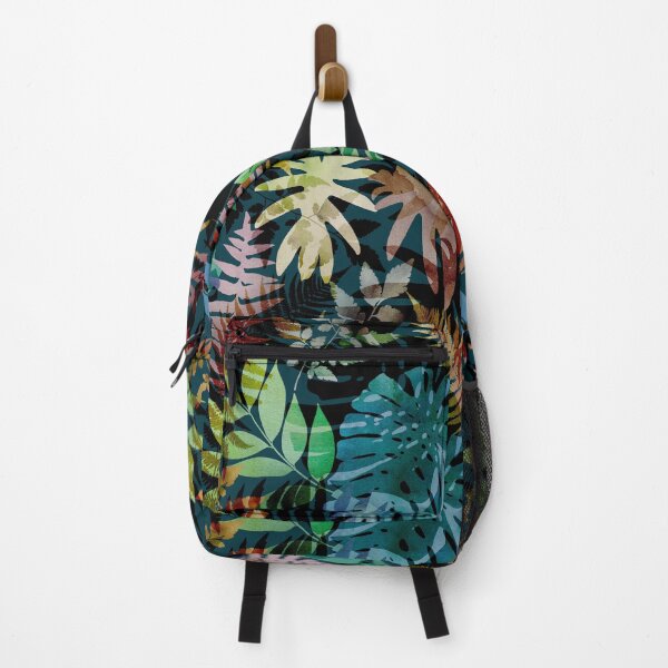 Item preview, Dark tropical watercolor leaves. Night colorful jungle. Translucent exotic foliage. designed and sold by likapix.