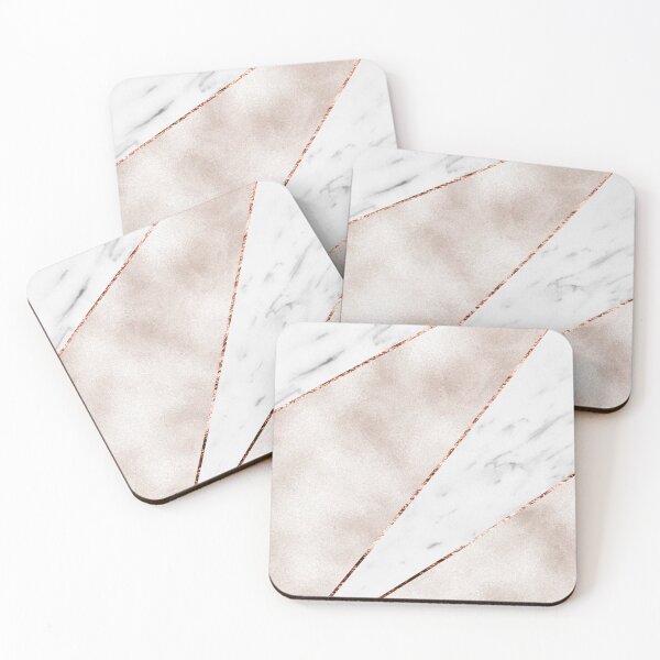Item preview, Spliced rose gold marble designed and sold by marbleco.