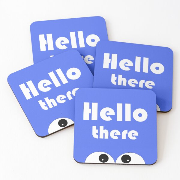 Item preview, Hello There - cute, funny design - blue designed and sold by artyfartypants.