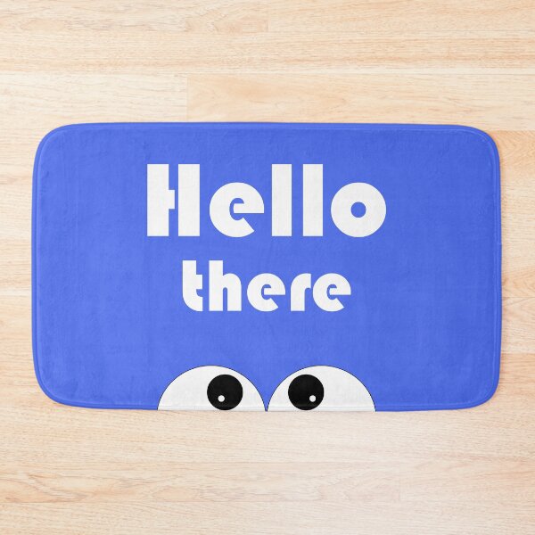 Item preview, Hello There - cute, funny design - blue designed and sold by artyfartypants.