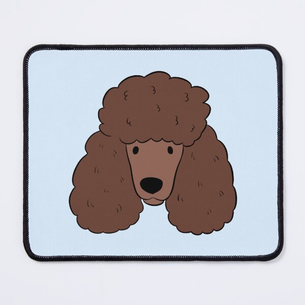 Item preview, Cute chocolate poodle dog face designed and sold by Yaragold.