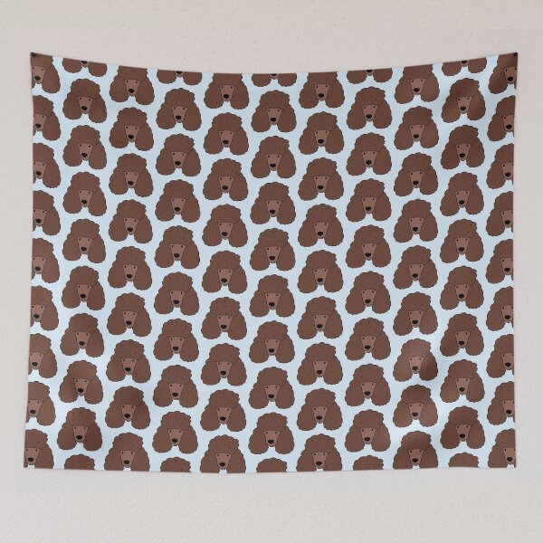Item preview, Cute chocolate poodle dog face  designed and sold by Yaragold.