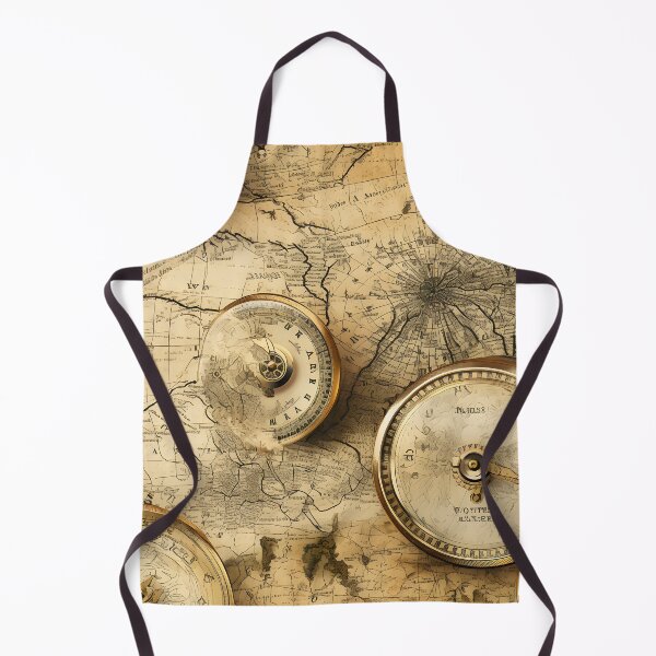 Item preview, Vintage Maps and Compasses seamless designed and sold by Kennyshop8.