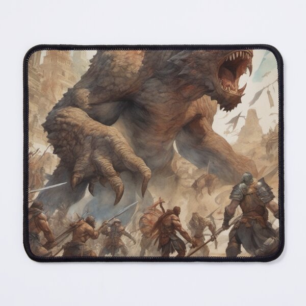 Item preview, An Epic Battle with a Monstrous Giant designed and sold by ArtbyAdrian.