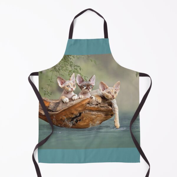 Item preview, Devon rex kittens in a boat designed and sold by GeaStrucks.