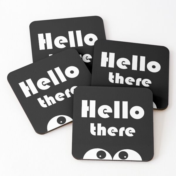 Item preview, Hello There - cute, funny design - black designed and sold by artyfartypants.