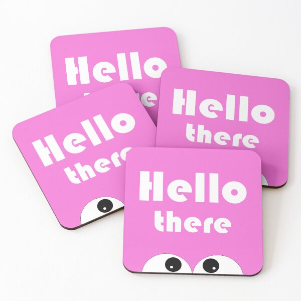 Item preview, Hello There - cute, funny design - pink designed and sold by artyfartypants.