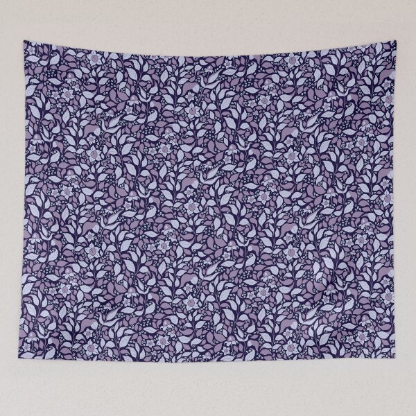 Item preview, Belladonna, deadly nightshade, pattern, flowers, purple, violet, plum, lavender designed and sold by Katj-A-Studio.