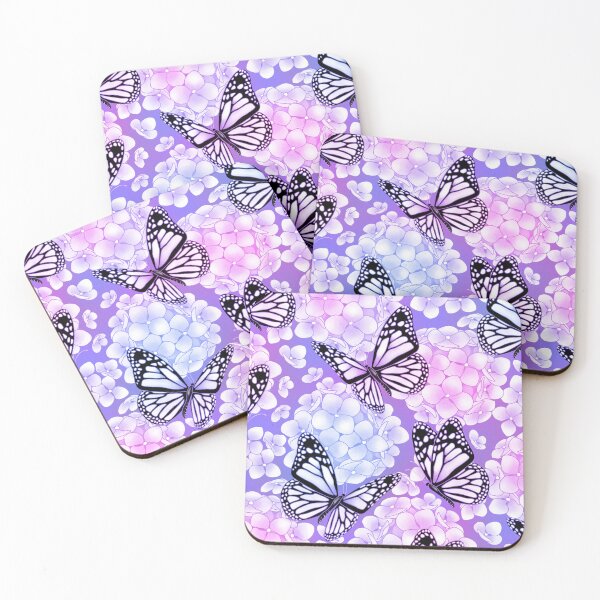 Item preview, Endless Summer Hydrangeas - pink and purple  designed and sold by Perrin Le Feuvre.