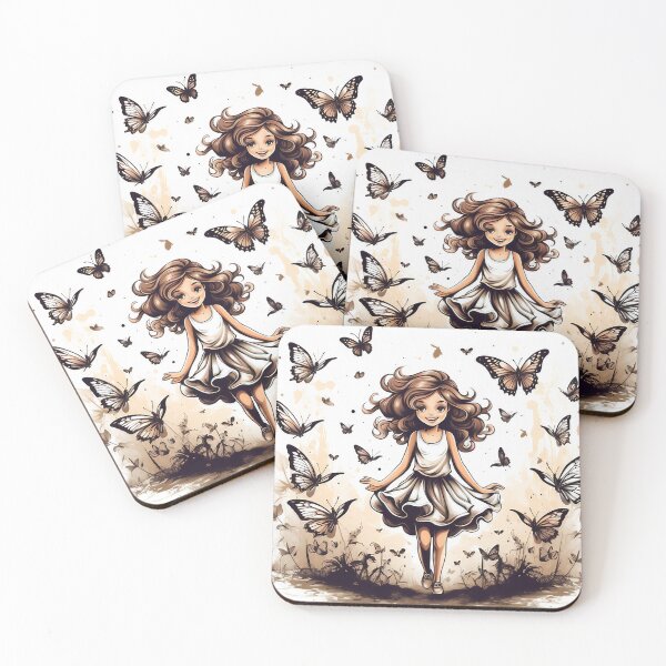 Item preview, Girl Surrounded By Butterflies designed and sold by RestingLioness.