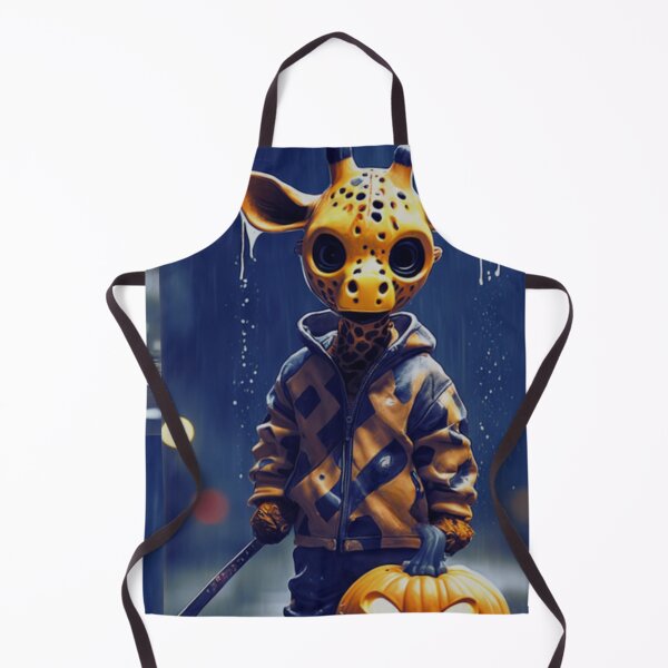 Item preview, a cool giraffe wearing a halloween giraffe hockey mask designed and sold by Pelzi100.