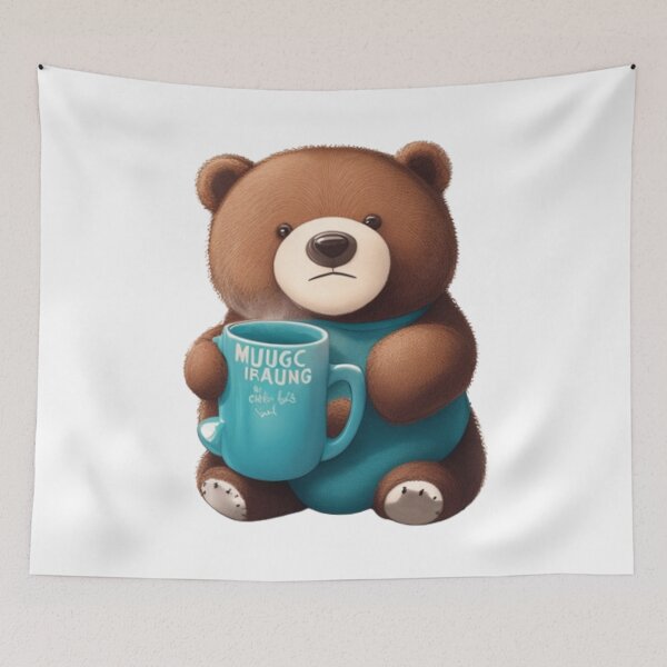 Item preview, Bear Hugs and Coffee Mugs designed and sold by positivVibesArt.