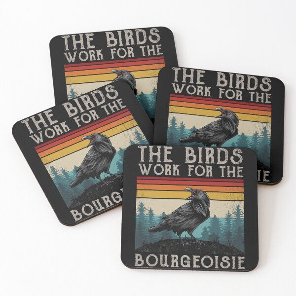 Item preview, The Birds Work For The Bourgeoisie Vintage Gift Women Men designed and sold by PandaPope.