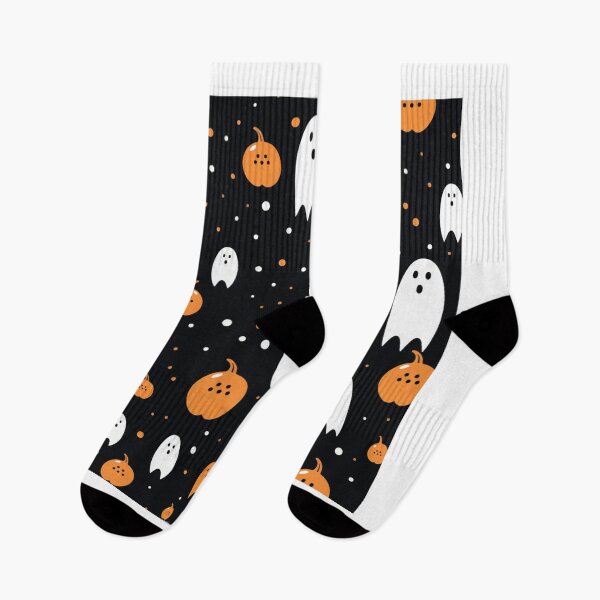 Item preview, Halloween ghost pumkin dot  designed and sold by nookerkam.