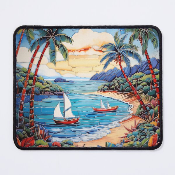 Item preview, The painting of the ships at the beach designed and sold by EternityLoves.