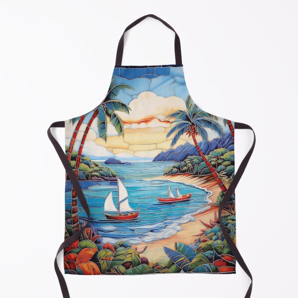 Item preview, The painting of the ships at the beach designed and sold by EternityLoves.