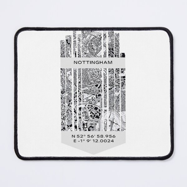 Item preview, ENGLAND Nottingham - Latitude/Longitude designed and sold by ALLesROUNDER.