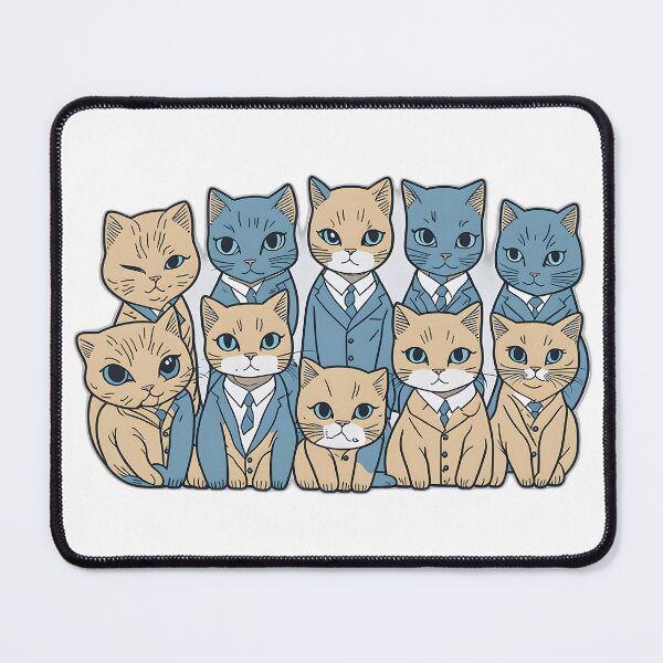 Item preview, Suave Feline Elegance: Cats in Suits Art Collection designed and sold by FashionRex.