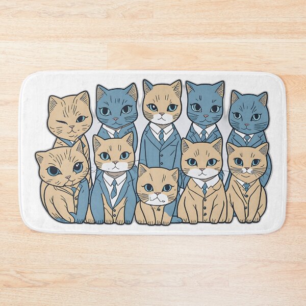 Item preview, Suave Feline Elegance: Cats in Suits Art Collection designed and sold by FashionRex.