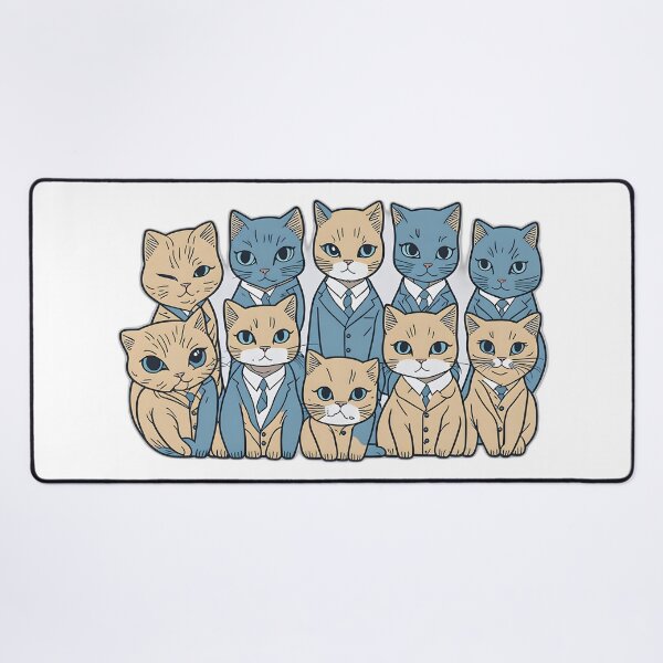 Item preview, Suave Feline Elegance: Cats in Suits Art Collection designed and sold by FashionRex.