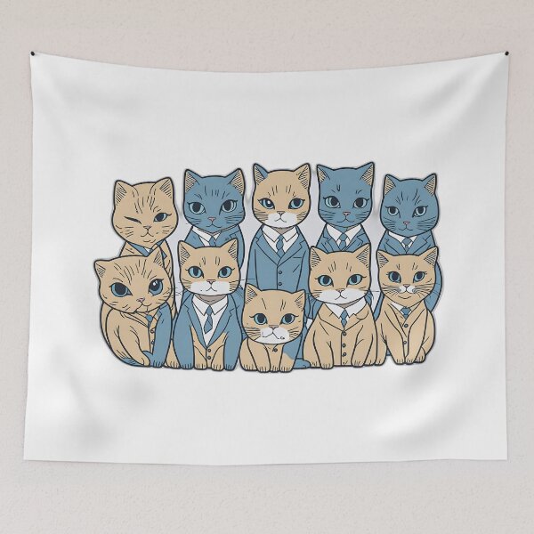 Item preview, Suave Feline Elegance: Cats in Suits Art Collection designed and sold by FashionRex.