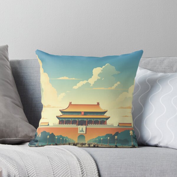 Item preview, A Vintage Travel Illustration of Beijing - China designed and sold by GoodOldVintage.