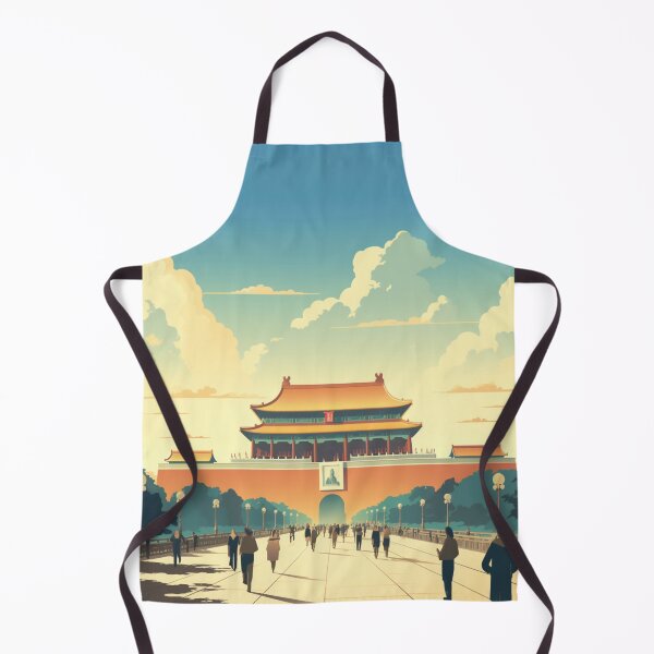 Item preview, A Vintage Travel Illustration of Beijing - China designed and sold by GoodOldVintage.