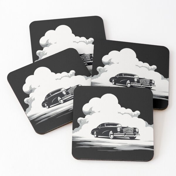 Item preview, Black and White Minimalist Classic Car  designed and sold by Lab4YourStyle.