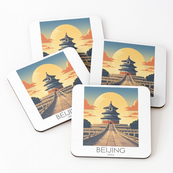 Item preview, A Vintage Travel Illustration of Beijing - China designed and sold by GoodOldVintage.