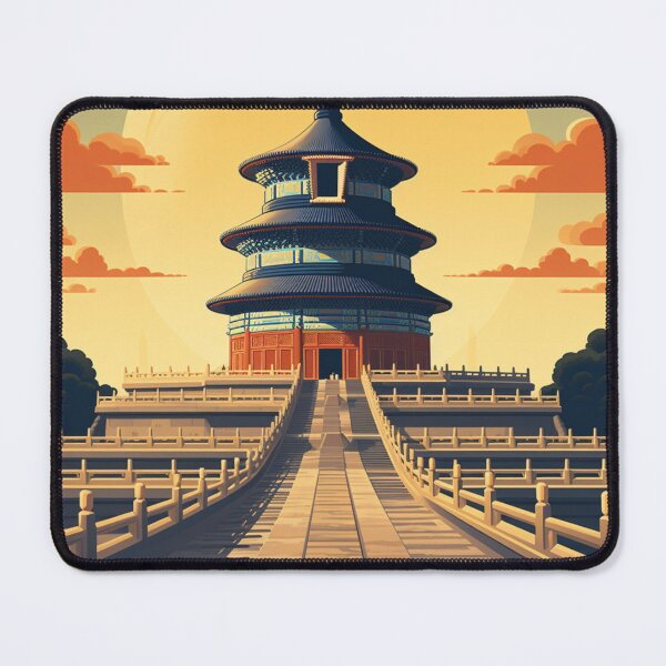 Item preview, A Vintage Travel Illustration of Beijing - China designed and sold by GoodOldVintage.