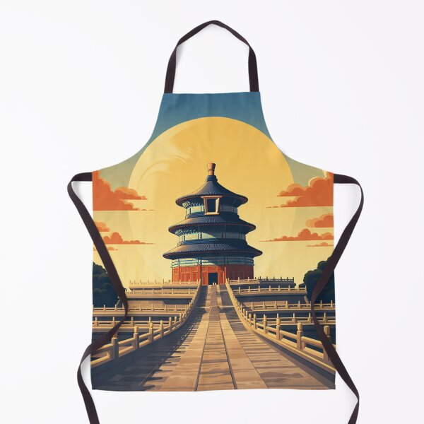 Item preview, A Vintage Travel Illustration of Beijing - China designed and sold by GoodOldVintage.