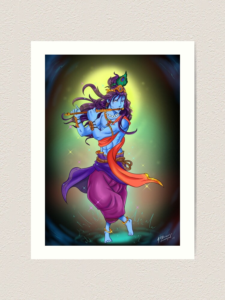 Arun Nair på Twitter vibrant digital painting of Lord Krishna using  photoshop and wacom tablet art illustration anime sketching  httptcoFQgrZ2PkEL  X