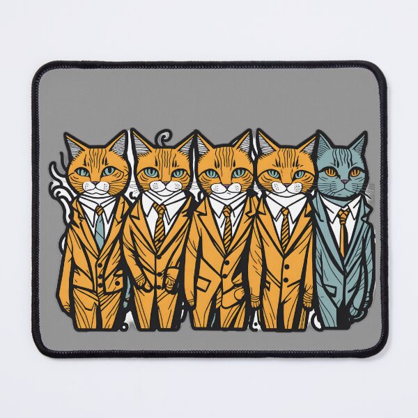 Item preview, Feline Elegance: Suits and Whiskers Art Collection designed and sold by FashionRex.