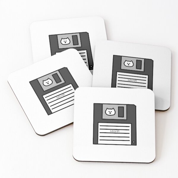 Item preview, 3.5 inch floppy disc of cat, black designed and sold by superbaechoo.