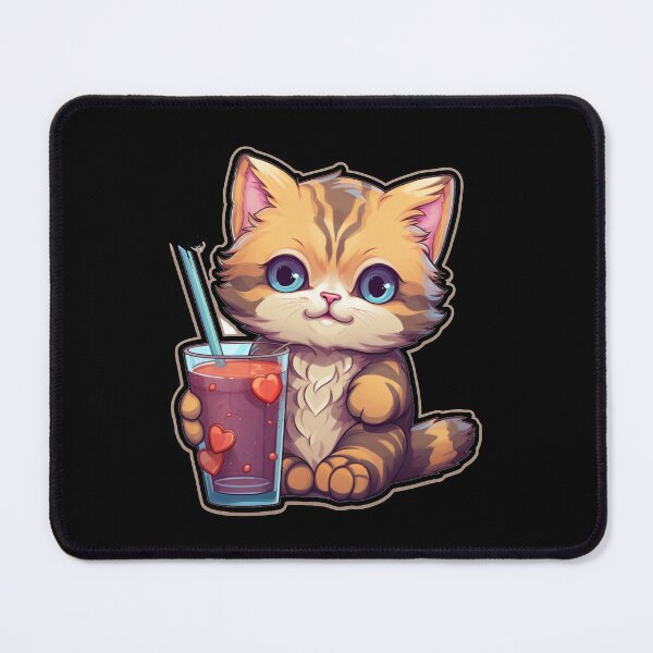 Item preview, Coffee cat, Meowsterpiece a cat and coffee, Cute little kawaii cat with book and coffee, cats and coffee, coffee lover, coffee addict designed and sold by Mateusz Majcherek.