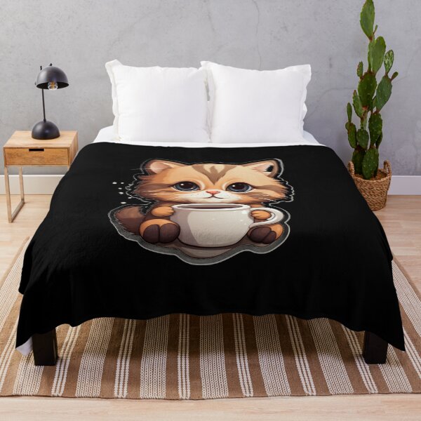 Item preview, Coffee cat, Meowsterpiece a cat and coffee,  Cute little kawaii cat with book and coffee, cats and coffee, coffee lover, coffee addict designed and sold by Mateusz Majcherek.