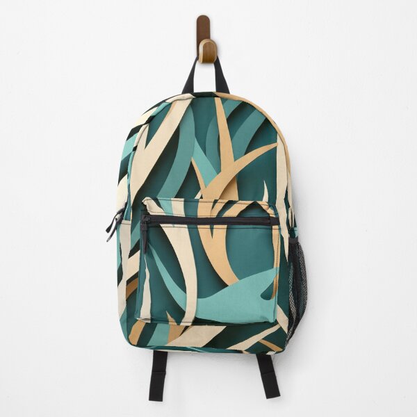 Item preview, AI Art Nouveau: Multilayered Oceanscape in Turquoise and Beige designed and sold by midmonty.