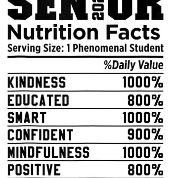 Senior 2024 Nutrition Facts Sticker For Sale By Lanasara Art Redbubble   Raf,360x360,075,t,fafafa Ca443f4786 