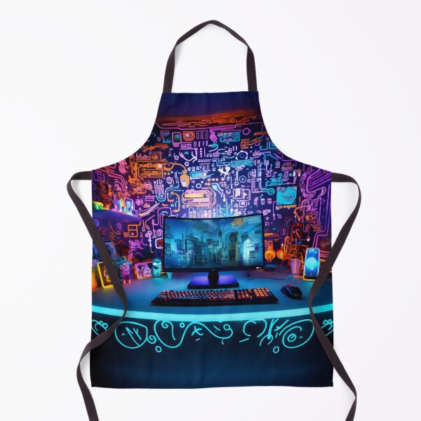 Item preview, Abstract Neon Art Gaming Computer designed and sold by ARTficiallyAnon.