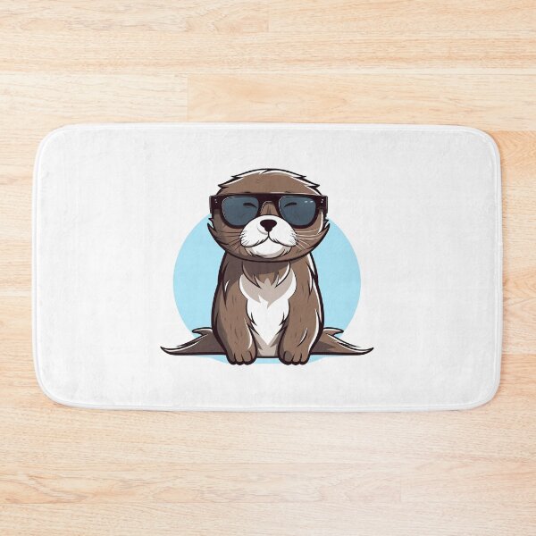 Item preview, Cute and Cool Daddy Otter Wearing Sunglass designed and sold by quotopia.
