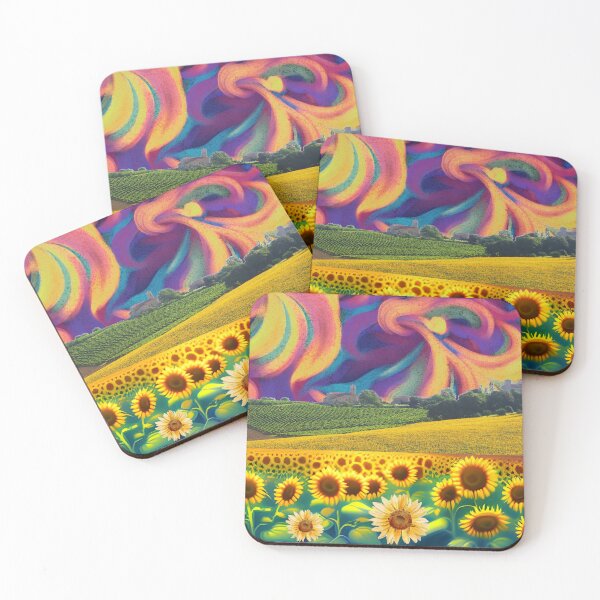 Item preview, Collage abstracto de girasol designed and sold by GasconyPassion.