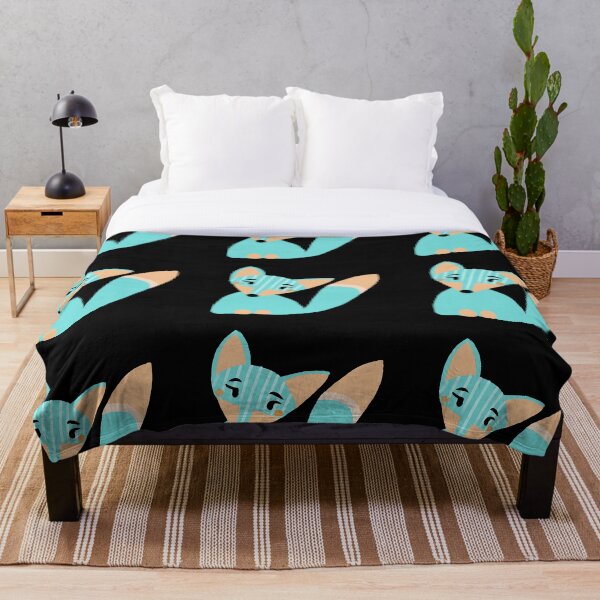 Item preview, little fox- black background designed and sold by OlgaMundi.