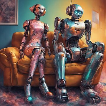 Artwork thumbnail, Robots by LenCarol