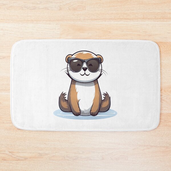 Item preview, Cute and Cool Otter Wearing Sunglass designed and sold by quotopia.