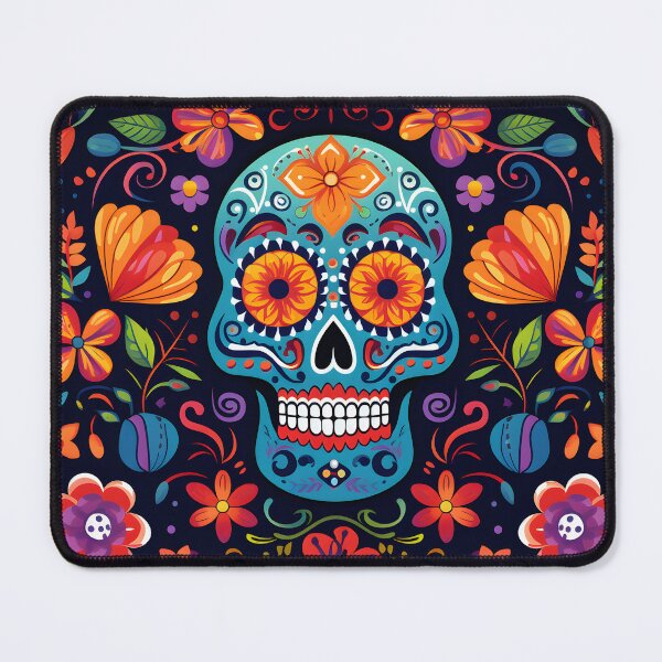 Item preview, Halloween day of the dead floral pattern designed and sold by Anna Brizuela.