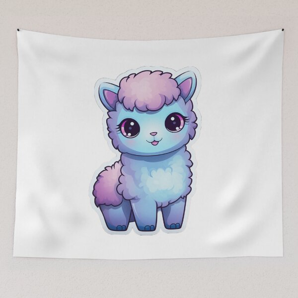 Item preview, Cute cartoon alpaca designed and sold by Stickermagician.